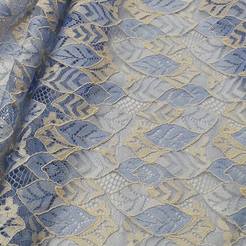 Lace Fabric Leaf Cutwork Nylon for Women's Wear Wholesale Supplier 9